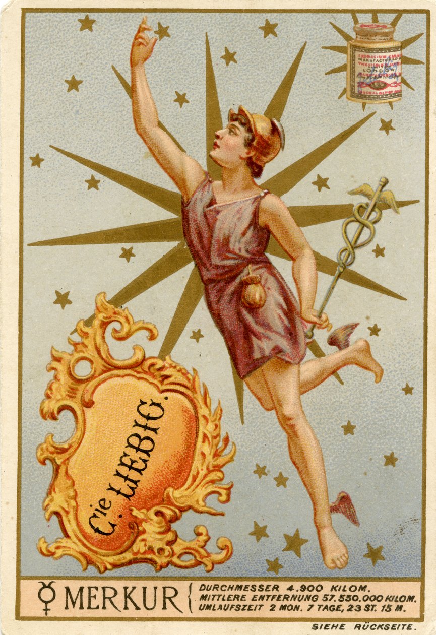 Corpos Celestiais, Cartão Liebig de German School