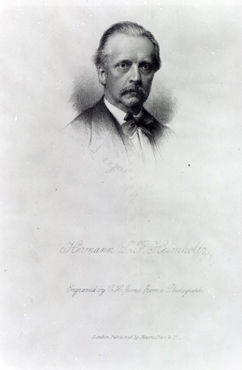 Hermann von Helmholtz, gravado por CH Jeens de German School