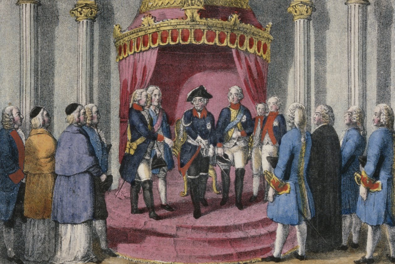 Homenagem das propriedades da Silésia, 7 de novembro de 1741 de German School
