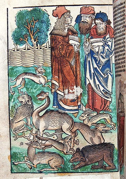 Ilustração de Hortus Sanitatis de German School