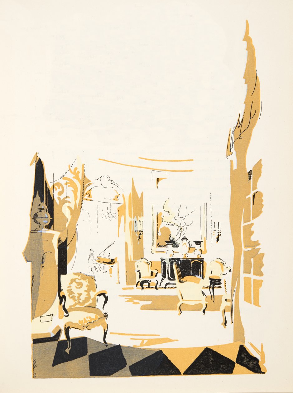 Ilustração de Styl, pub.1922 (pochoir print) de German School