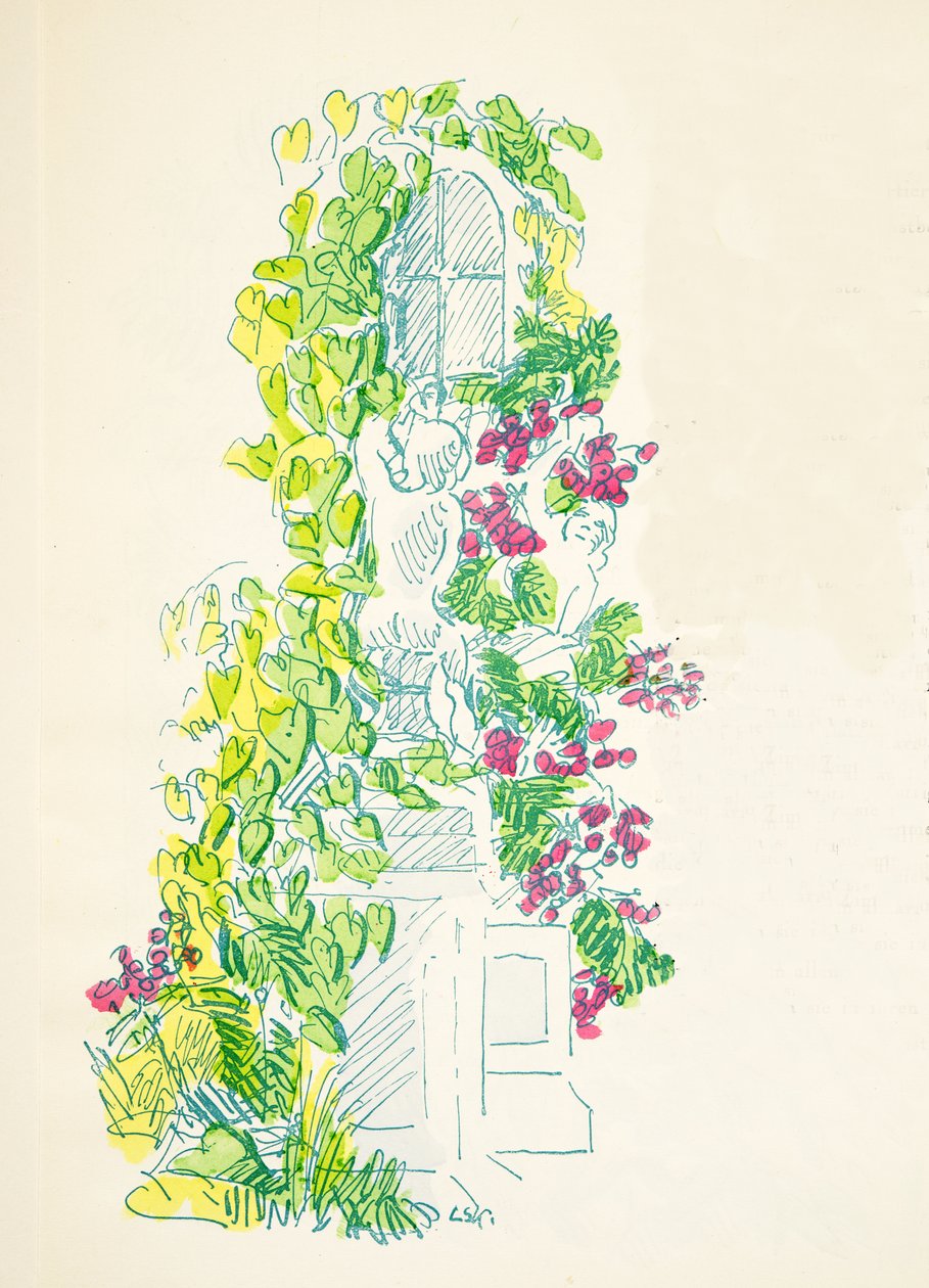 Ilustração de Styl, pub.1922 (pochoir print) de German School