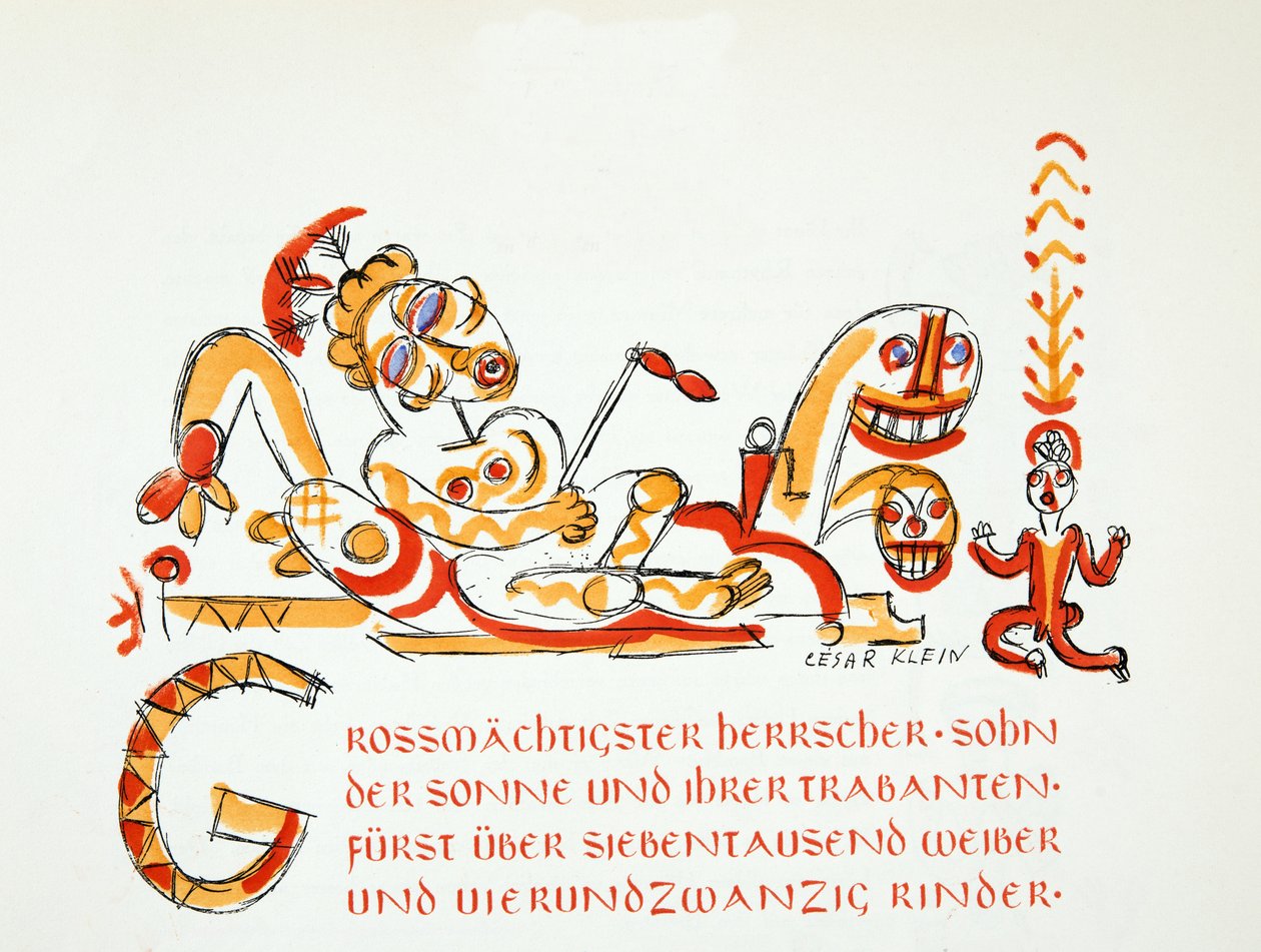 Ilustração de Styl, pub.1922 (gravura em pochoir) de German School