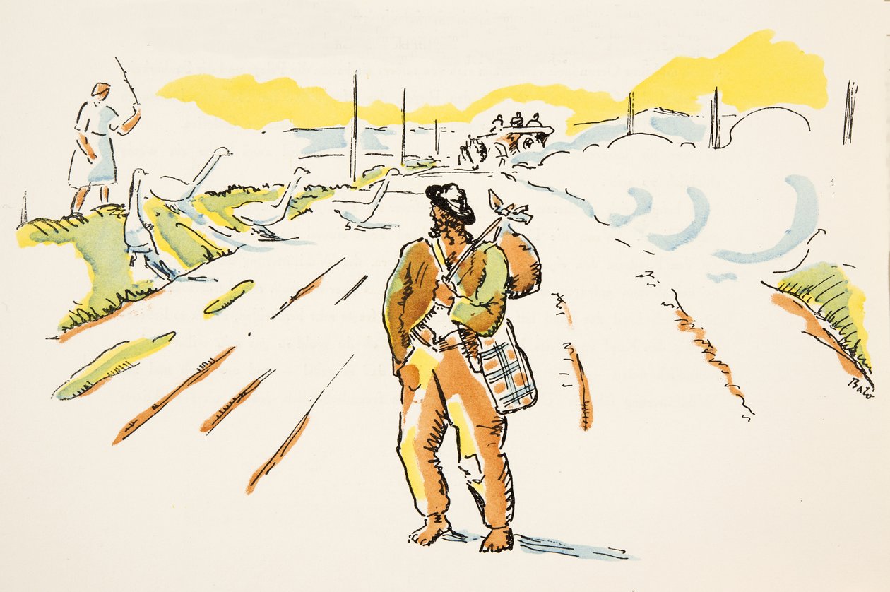 Ilustração de Styl, pub.1922 (gravura em pochoir) de German School