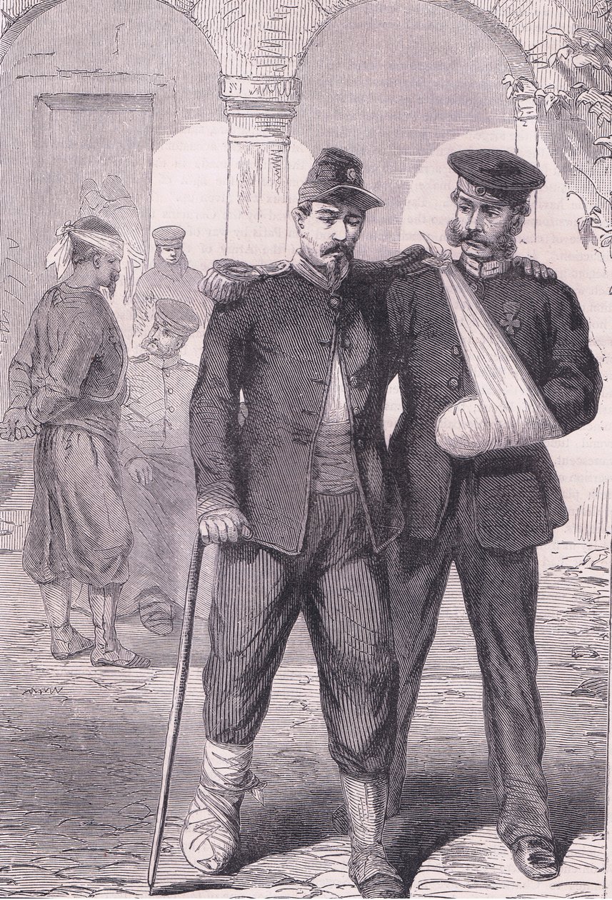 No hospital, Cassells History of the War between France and Germany publicado por Cassell and Company Limited, c.1890 (litho) de German School