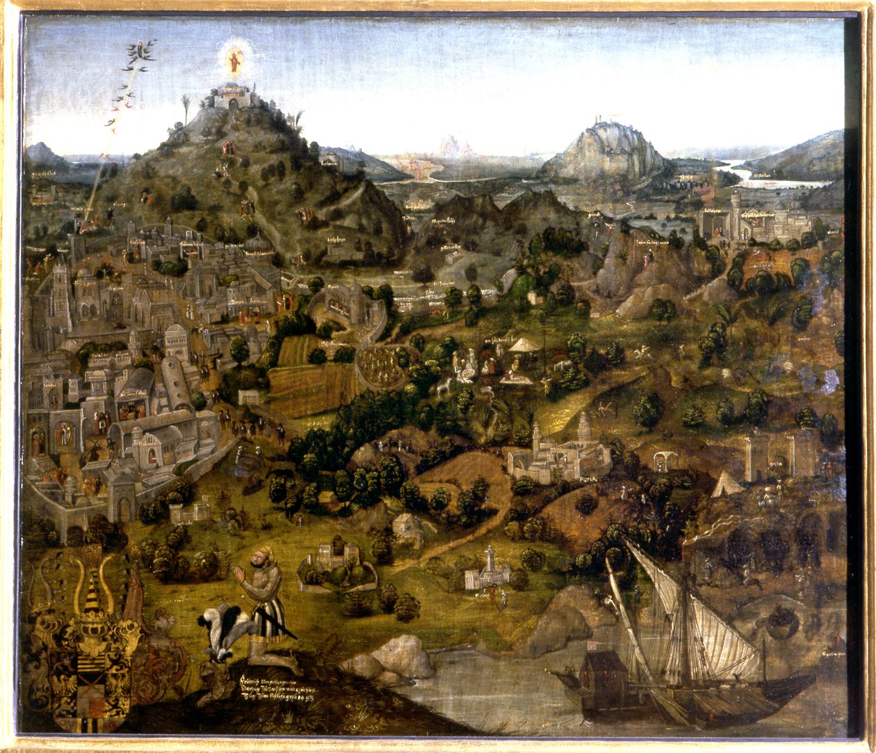 Jerusalém e os Lugares Sagrados, 1501-55 de German School