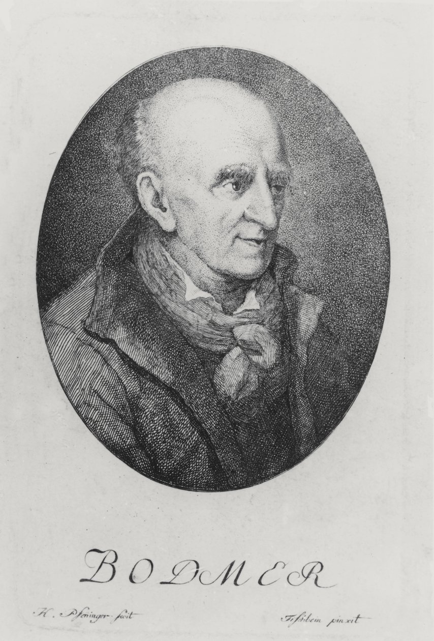 Johann Jacob Bodmer (gravura) de German School