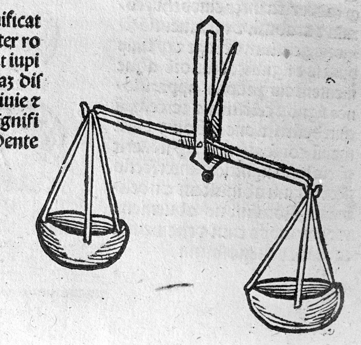 La Libra - em Tratado por Johannes Angeli De Magnisconnectionibue annorum revolutionibus ac eorum pefectionibus. Augsburg, Erhard Ratdolt de German School