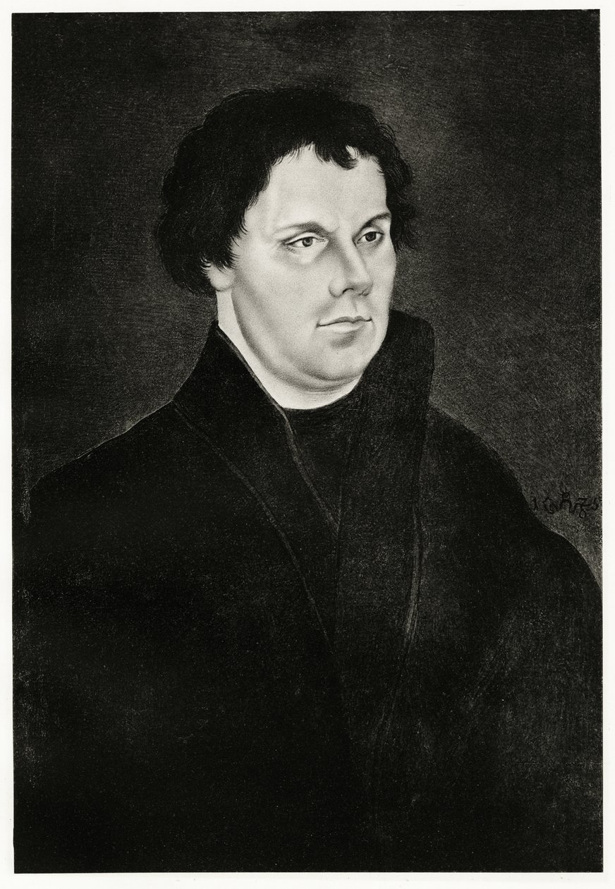 Martin Luther, 1884-90 (fototipo) de German School