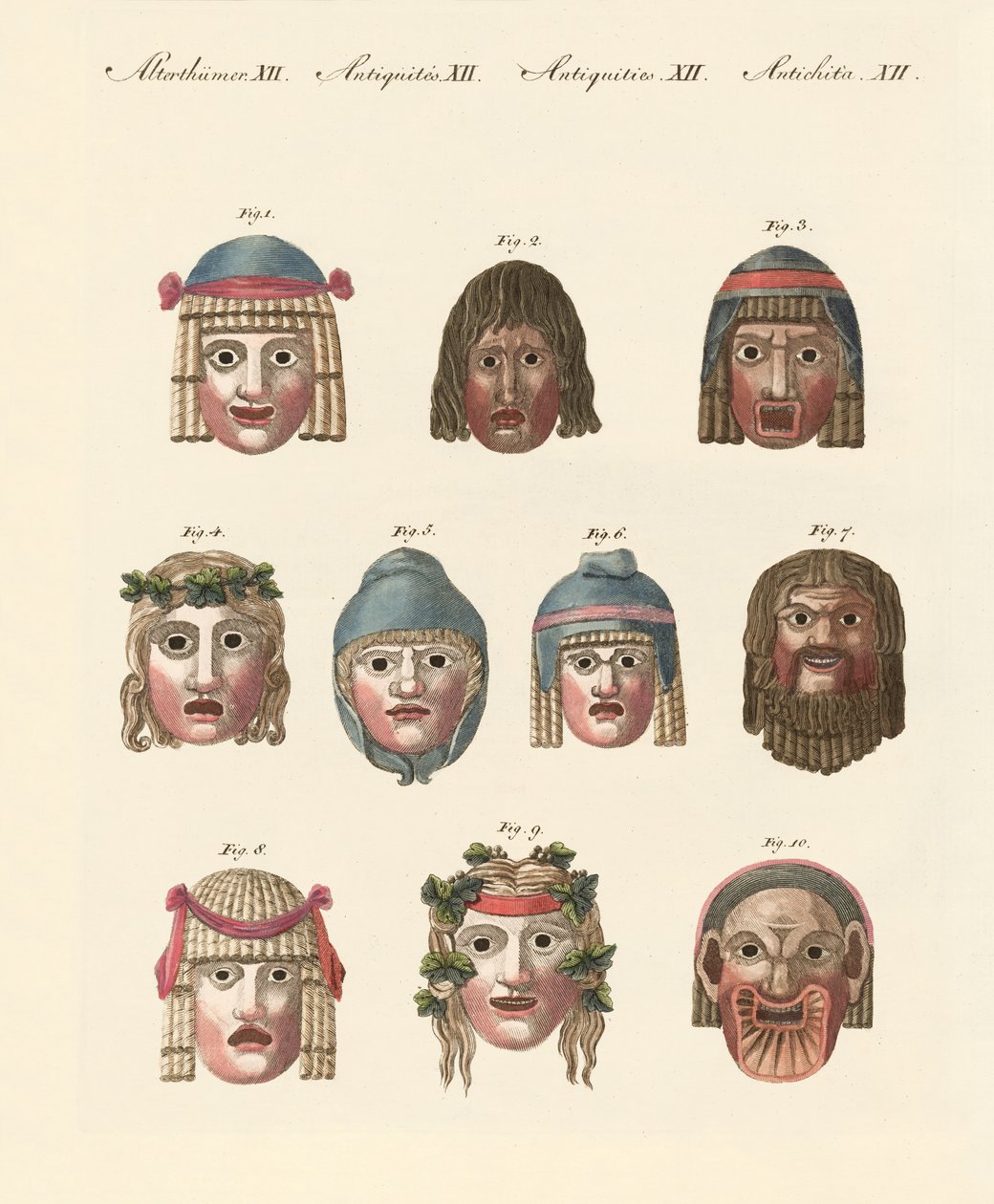Máscaras dos antigos de German School