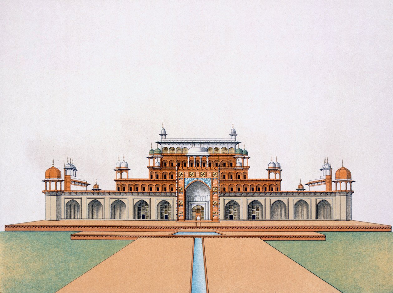 Mausoléu de Akbar, o Grande em Sekandra de German School