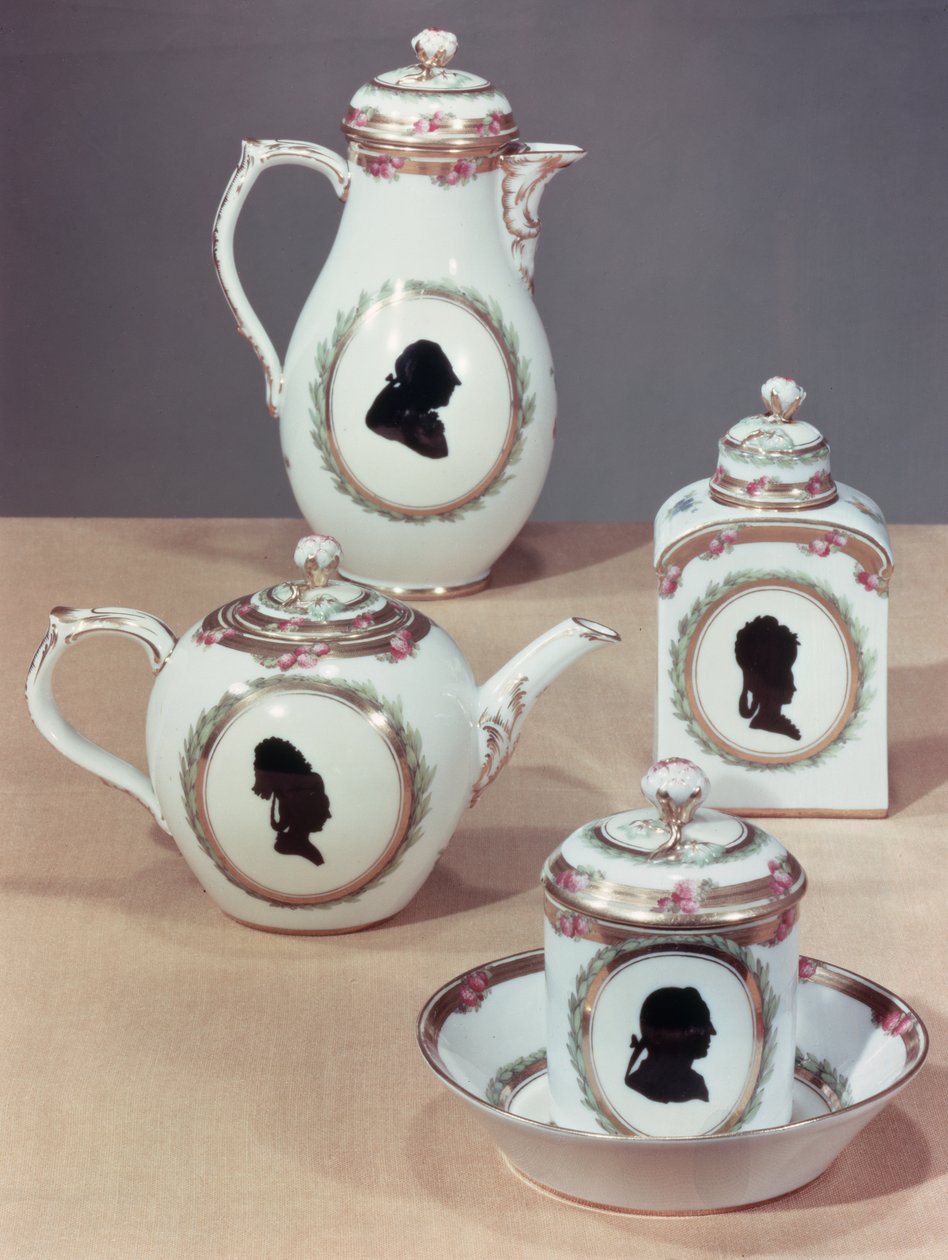 Serviço de chá Meissen (porcelana) de German School