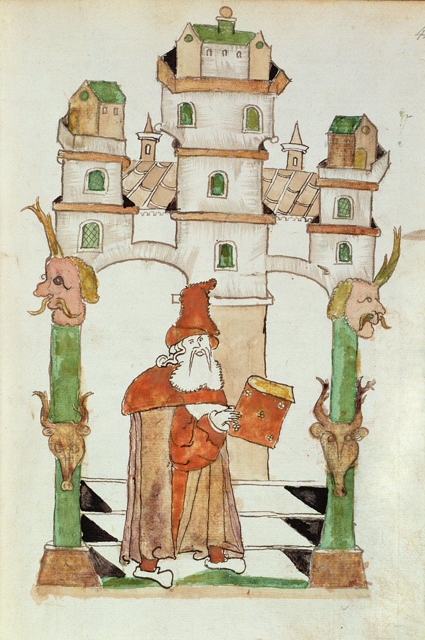 Ms Add 15697 fol.44 O astrólogo árabe Albumasar, de uma compilação escrita por Jacobus Scracz de Indagine de German School