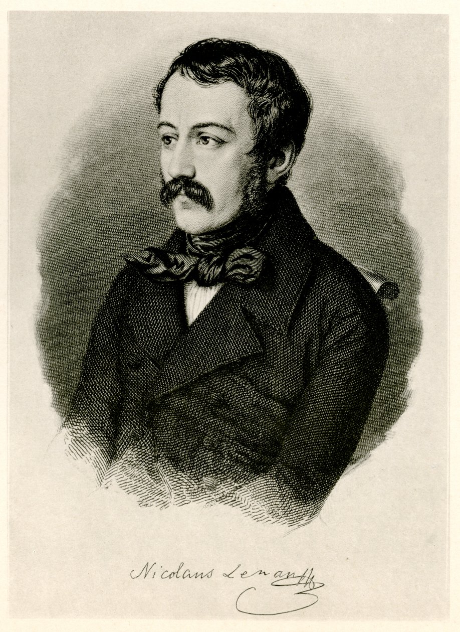 Nikolaus Lenau, 1884-90 (fototipo) de German School