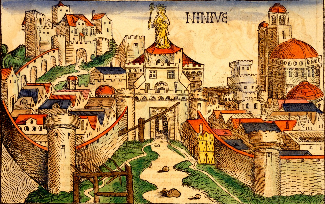 Nínive, de Liber Chronicarum por Hartmann Schedel, 1493 de German School