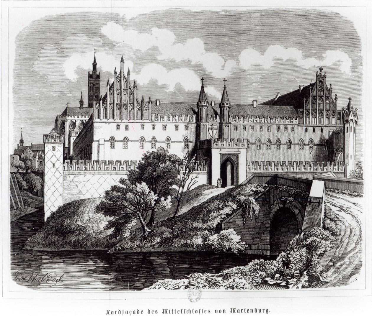 Fachada Norte do Castelo de Marienburg de German School