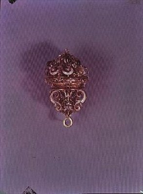 Pomander, sul da Alemanha (ouro e esmalte) de German School