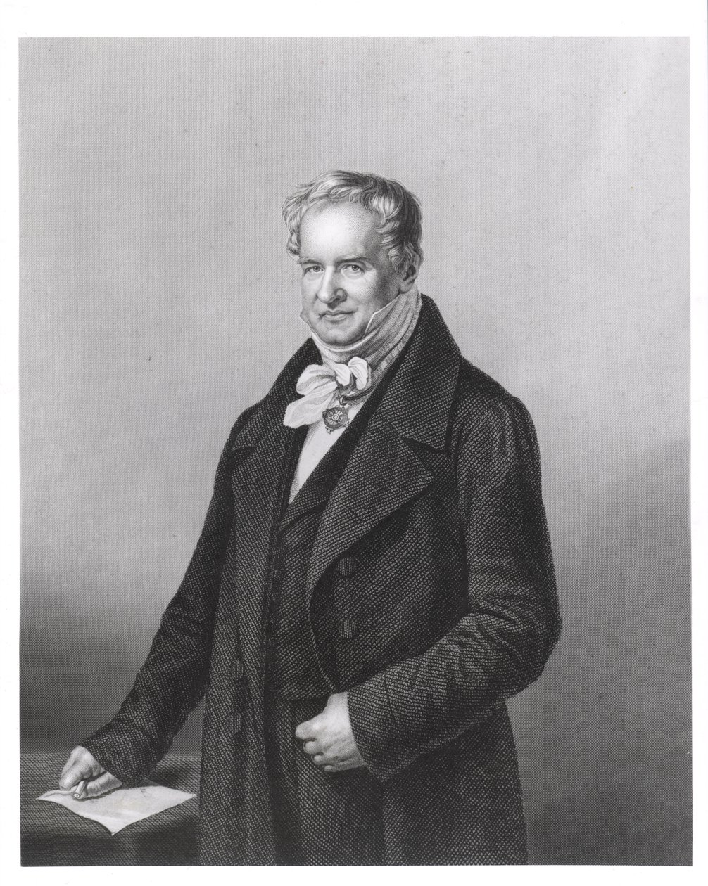 Retrato do Barão Alexander von Humboldt (1769-1859) de German School