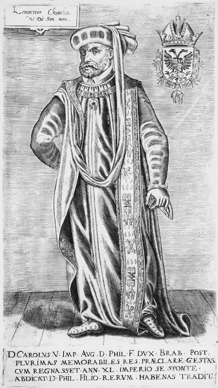 Retrato de Carlos V (1500-1558), Sacro Imperador Romano-Germânico de German School