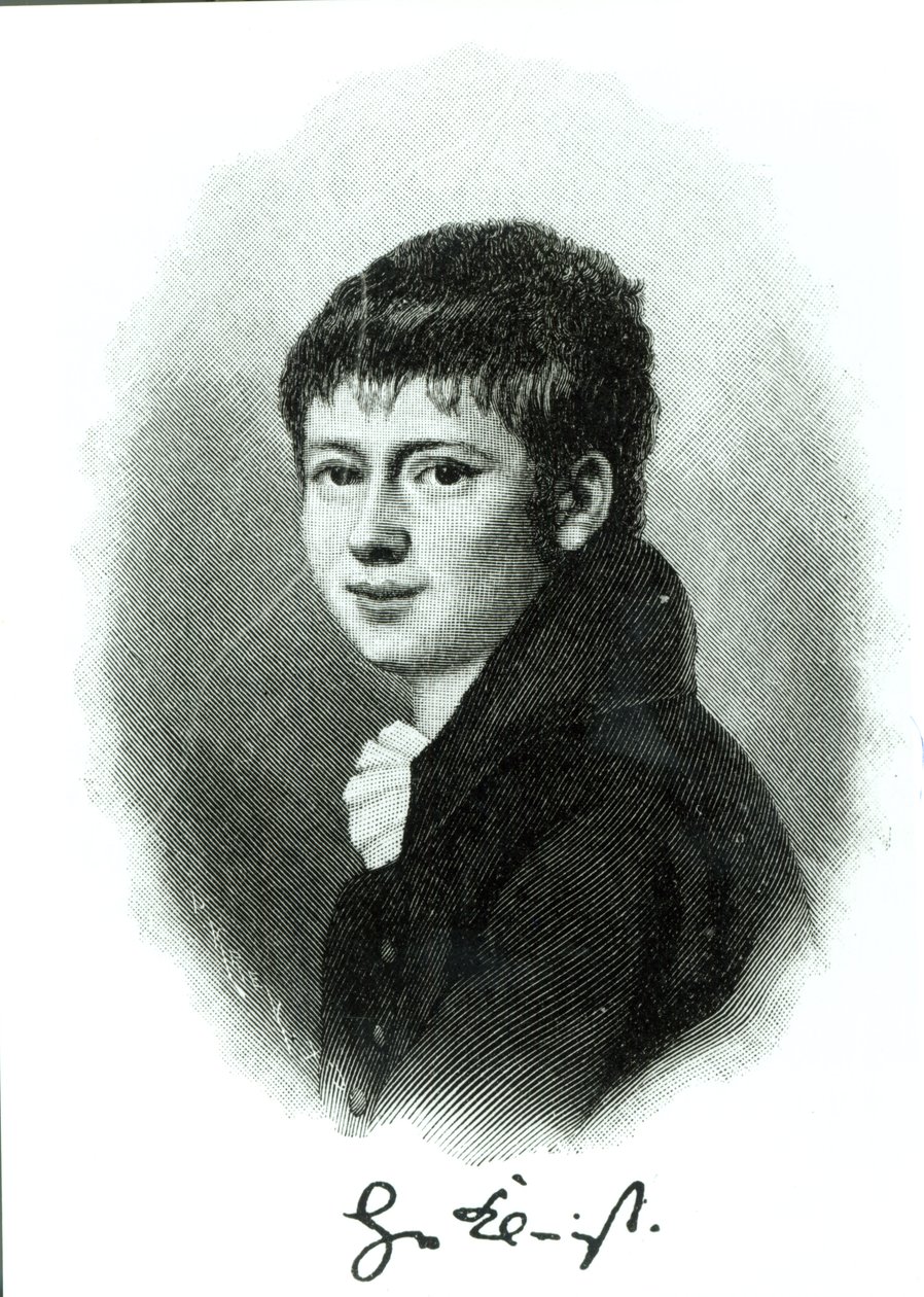 Retrato de Heinrich von Kleist como uma criança de German School