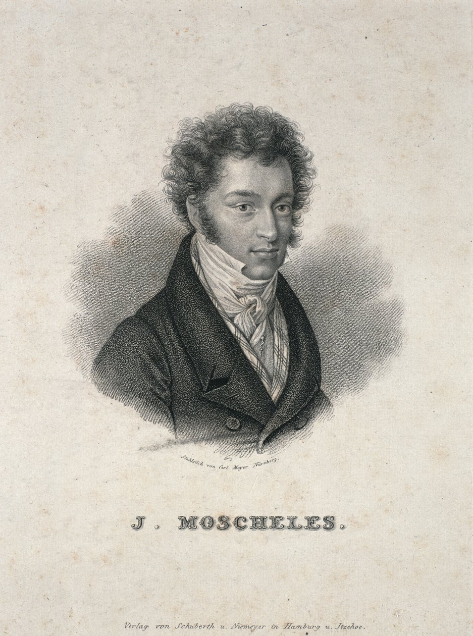 Retrato de Ignaz Moscheles (1794-1870) de German School