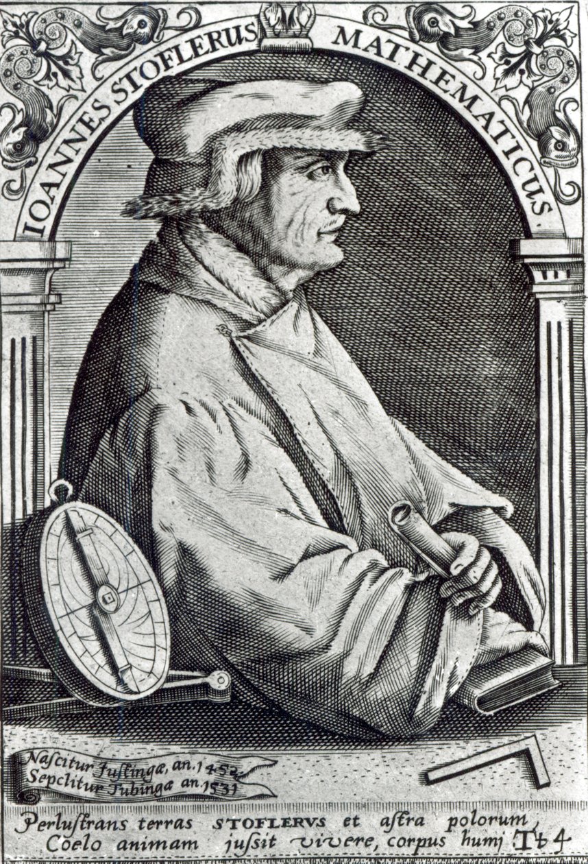 Retrato de Johannes Stoffler de German School
