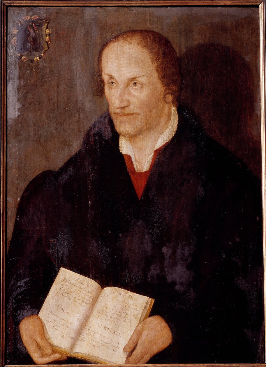 Retrato de Philippe Melanchton (Philipp Melantone ou Melanchthon de German School