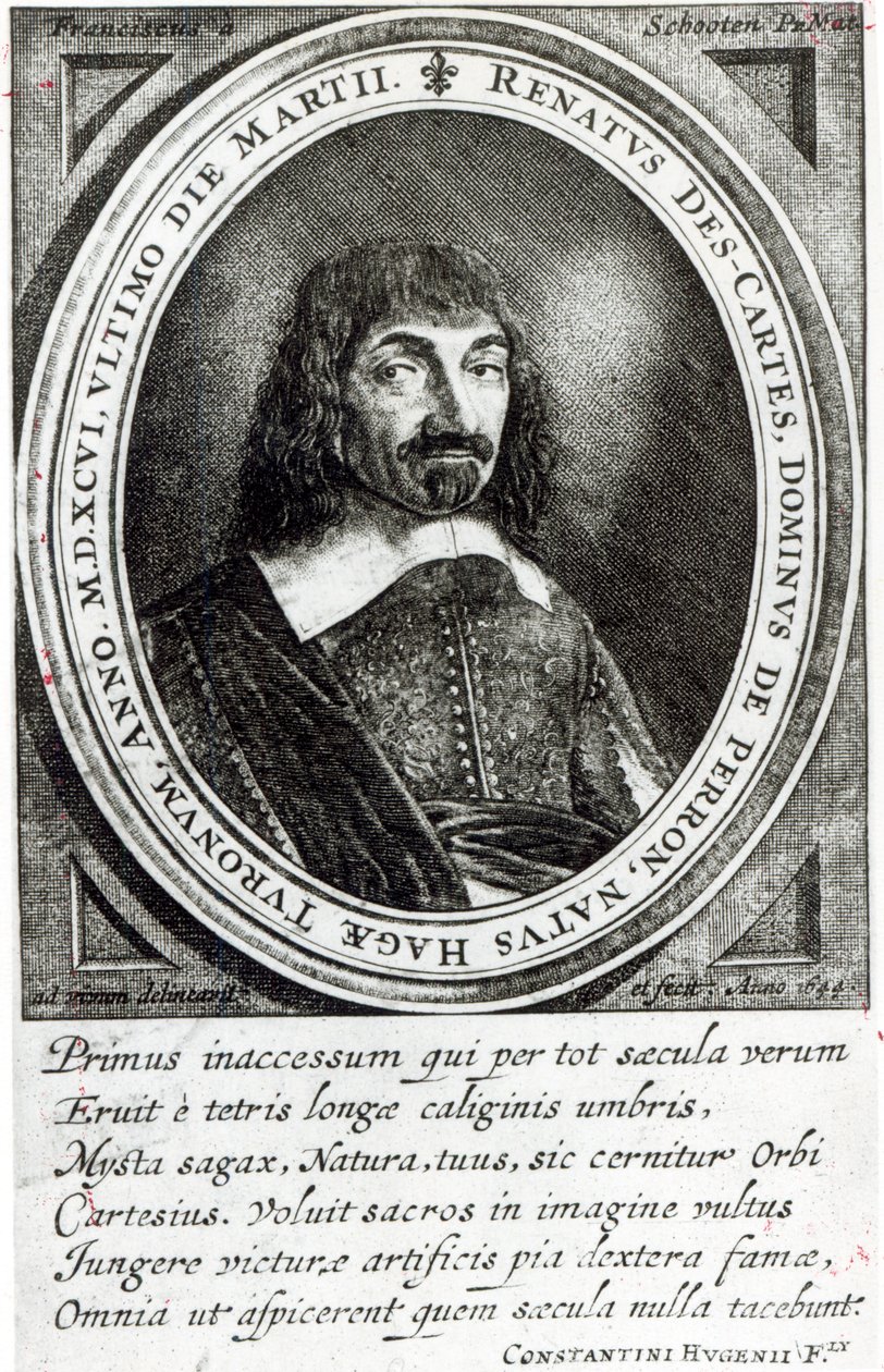 Retrato de René Descartes, 1644 de German School