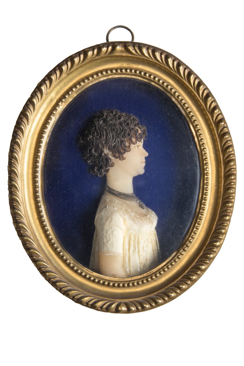 Retrato de uma esposa, final do século XVIII (cera) de German School