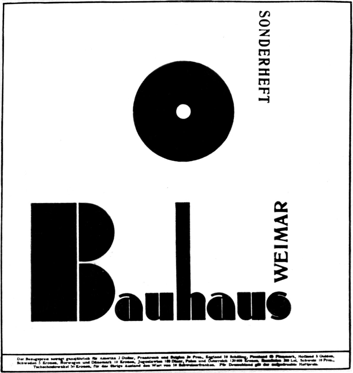Cartaz da Bauhaus (impressão) de German School