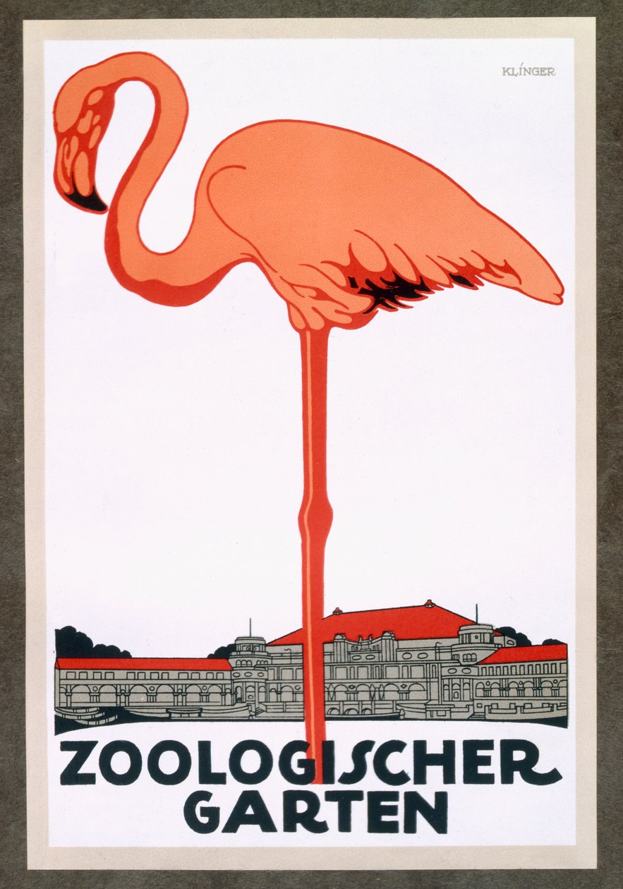 Cartaz para o Jardim Zoológico de Berlim de German School