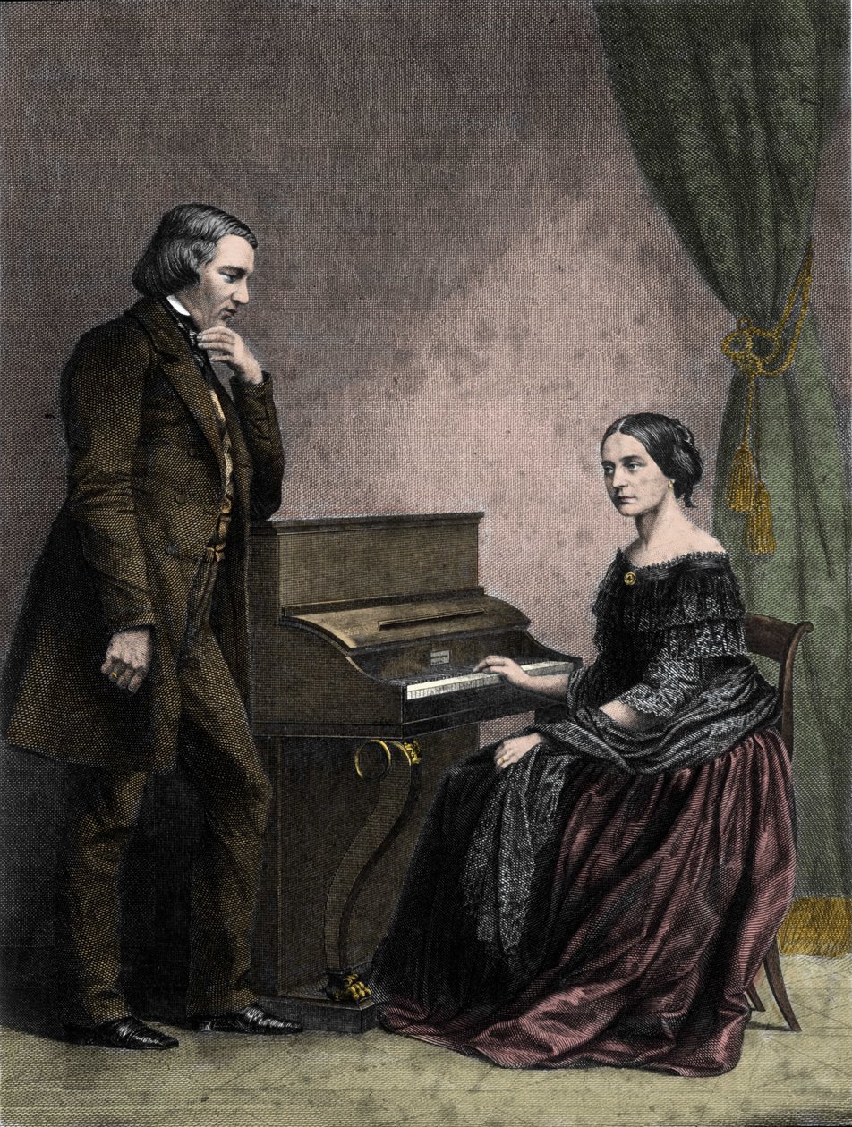 Robert e Clara Schumann, músicos alemães de German School