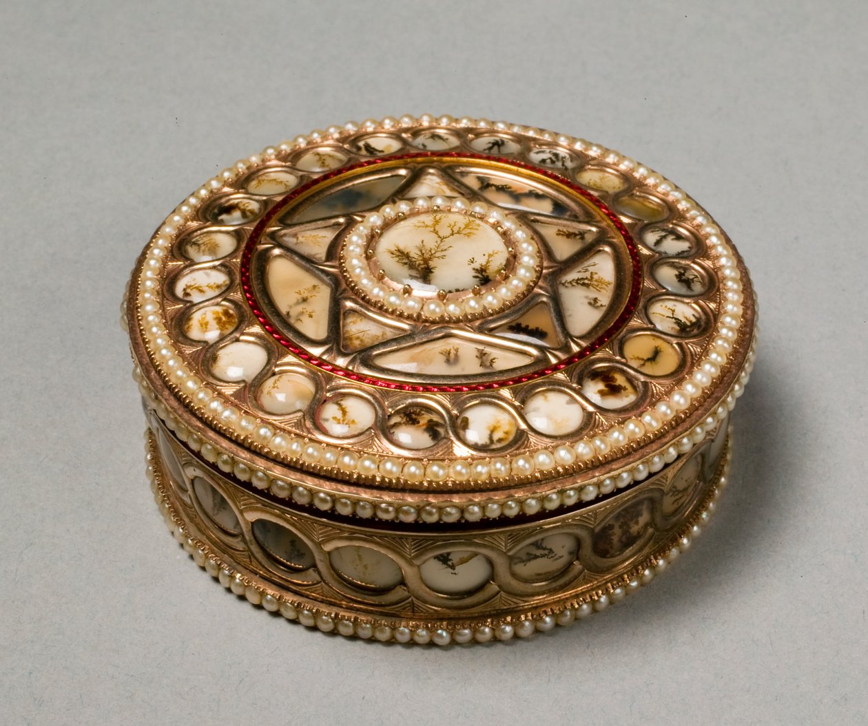 Caixa de rapé redonda, c.1800-30 de German School