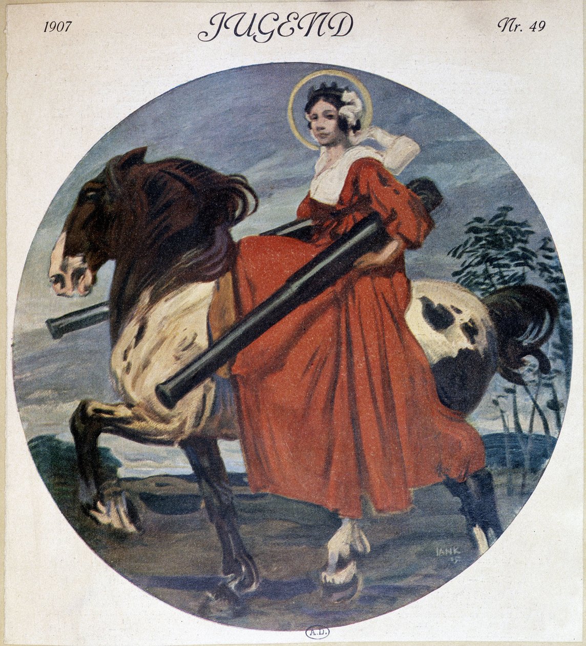 Santa Barba com Canhões - em "Jugend de German School
