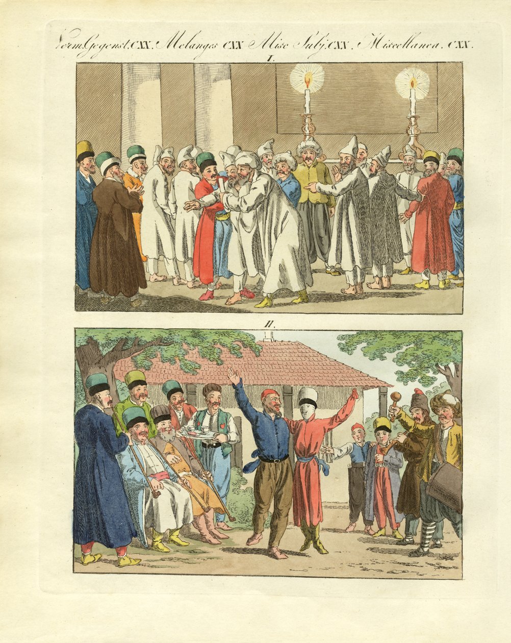 Cenas da Tauria ou da Crimeia quondam (gravura colorida) de German School