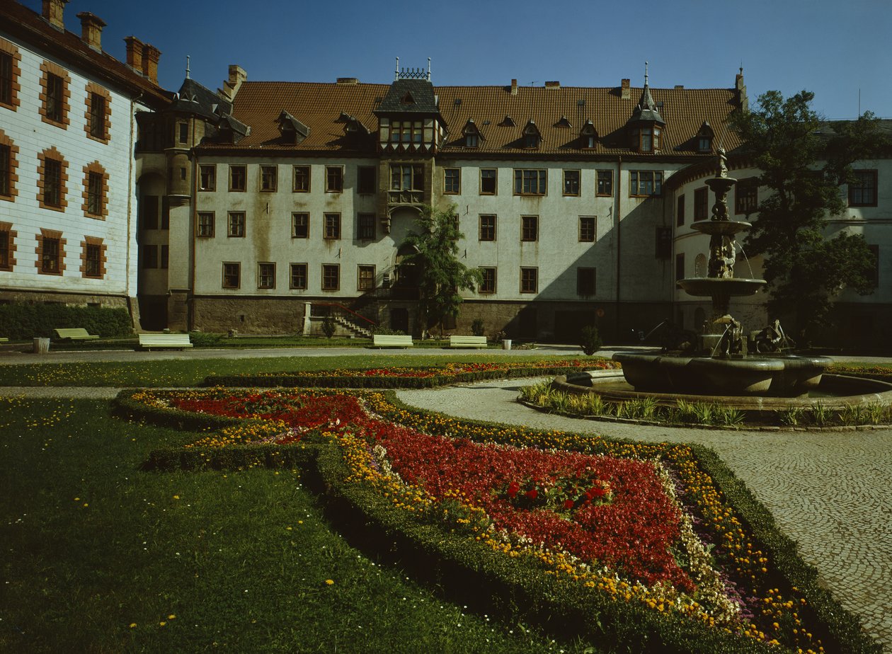 Castelo Elisabethenburg em Meiningen, construído em 1682 de German School