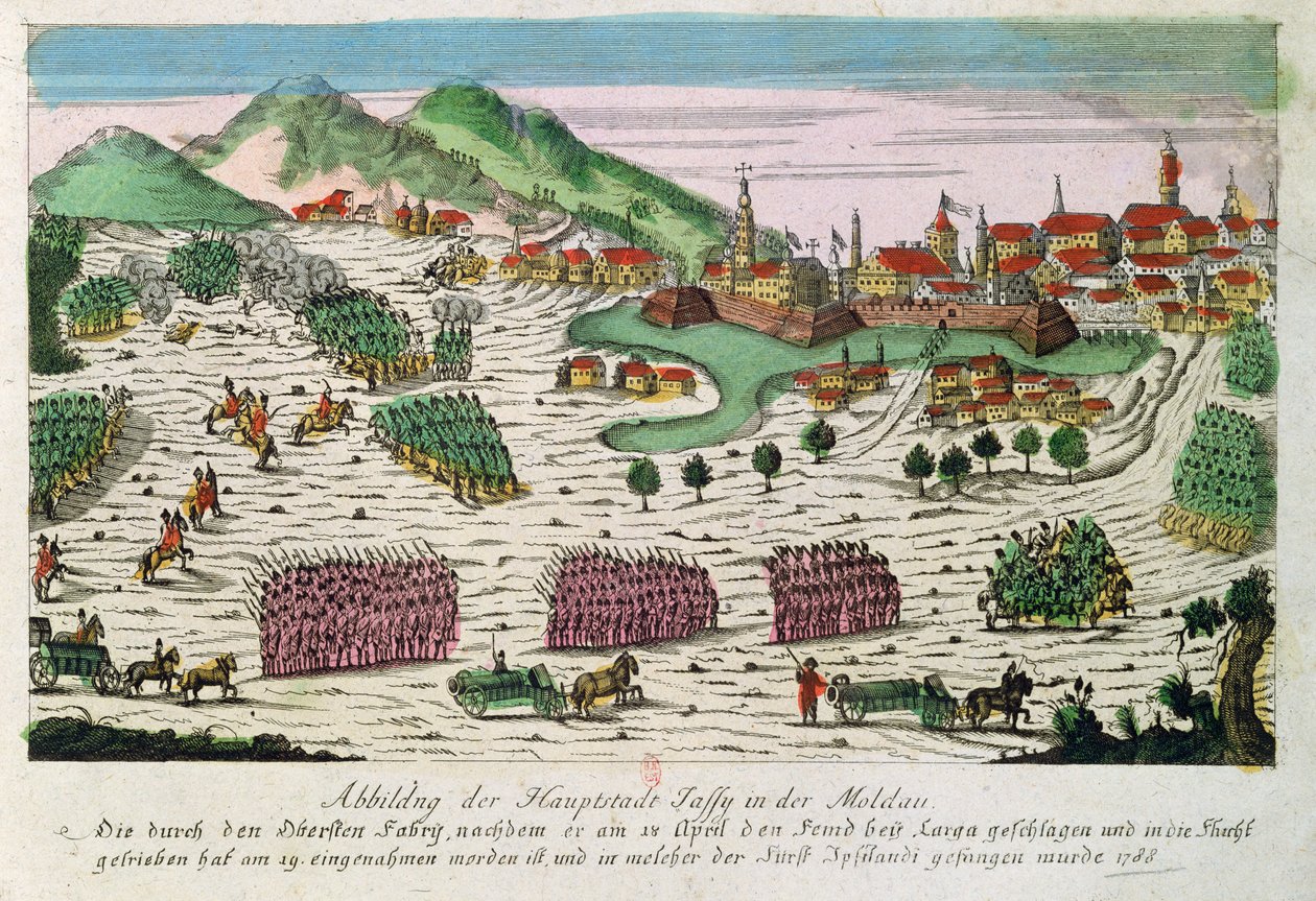 Cerco e captura de Jassy em 1788 pelo exército russo de German School