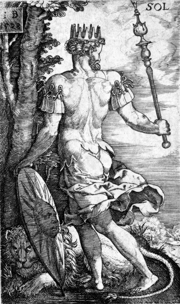 Sol, impresso por Georg Pencz, 1529 de German School