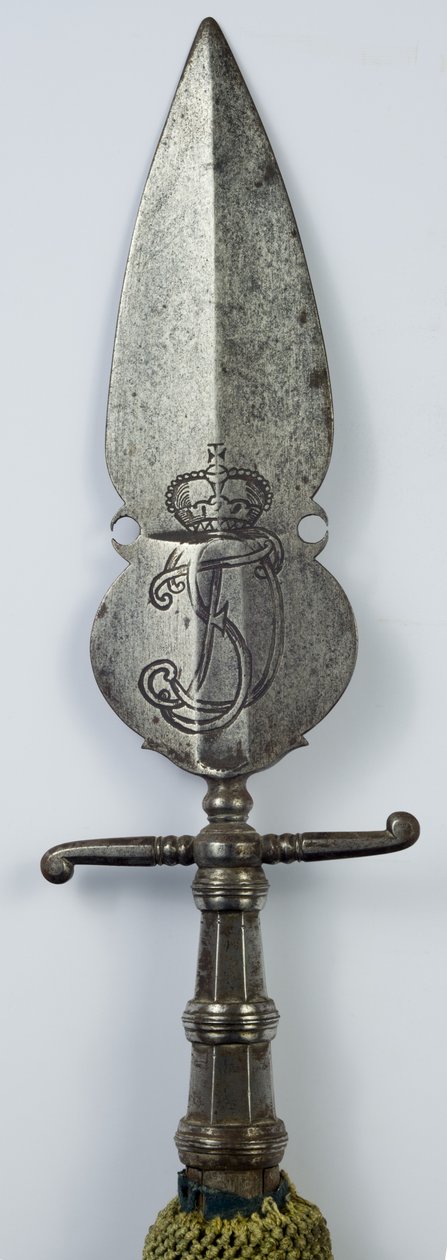 Spontoon, c.1725-50 (ferro, madeira e têxteis) de German School
