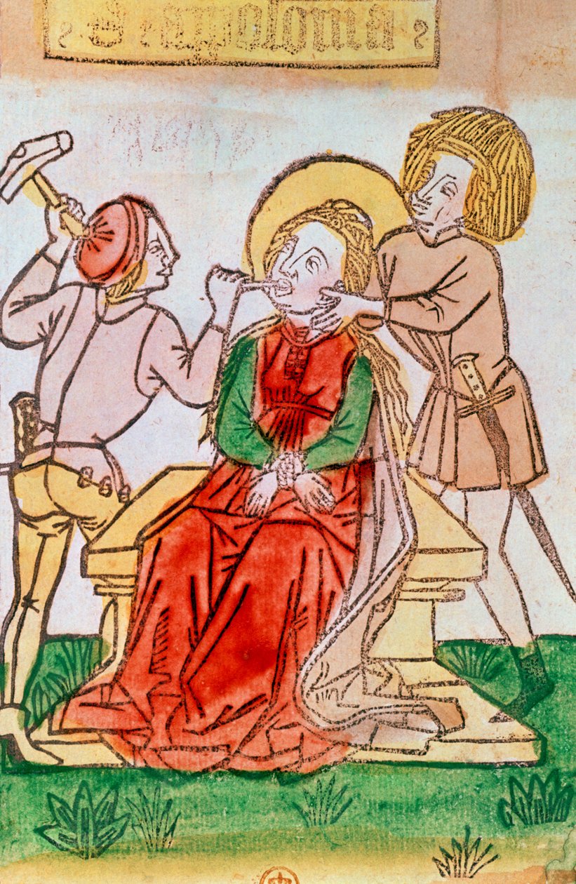 São Apolônia (xilogravura) de German School