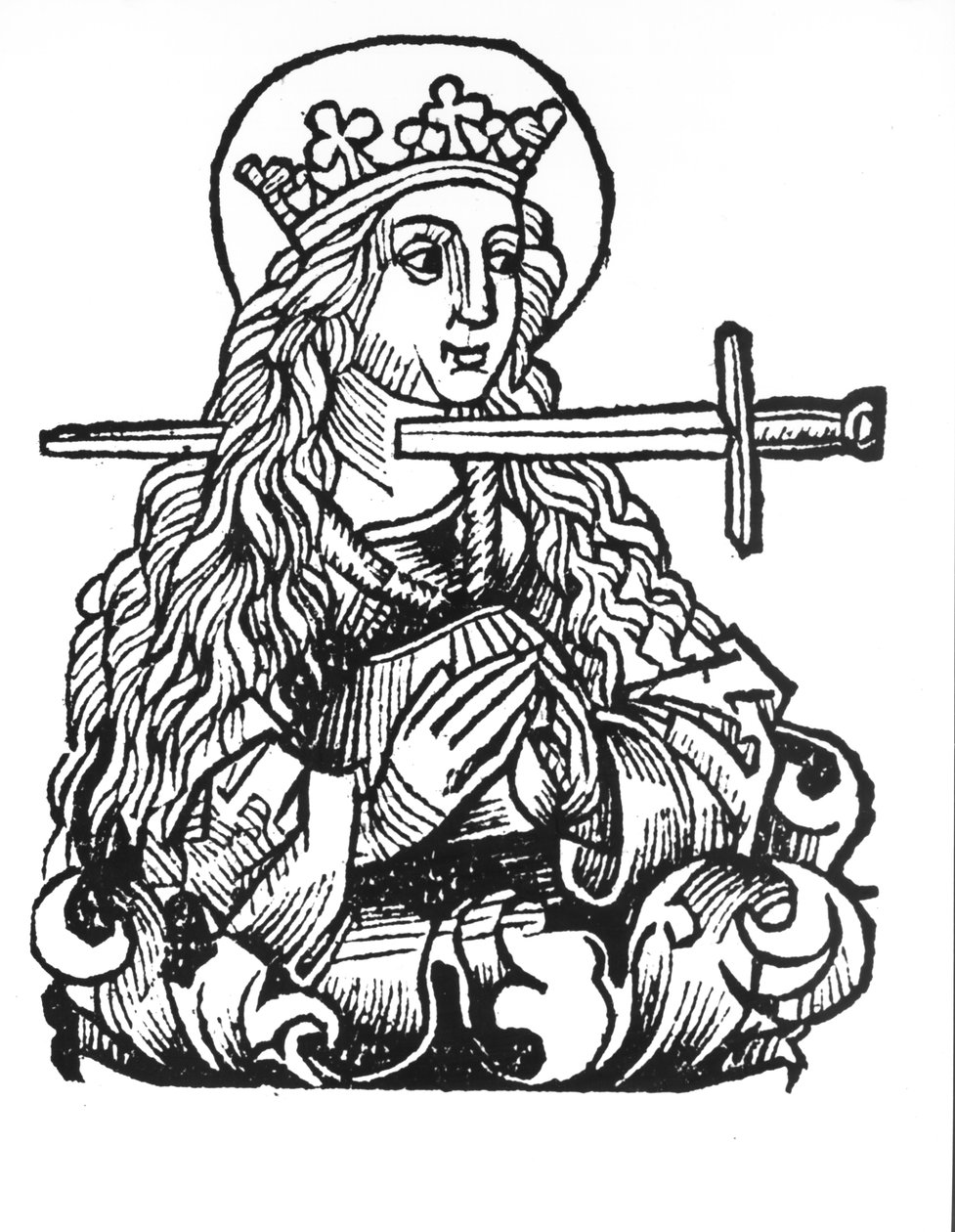 St. Lucy (d.304) de &39;Liber Chronicarum&39; por Hartmann Schedel (1440-1514) de German School