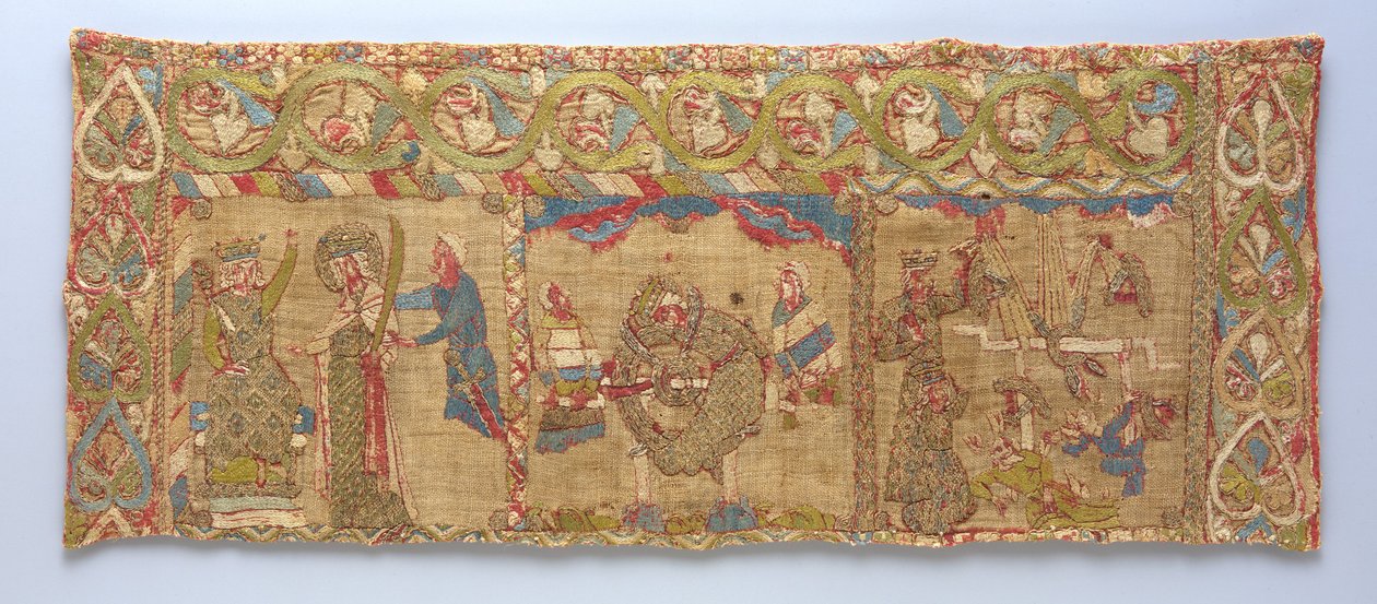 Roubou com o martírio de Santa Catarina, Renânia, c.1200 de German School