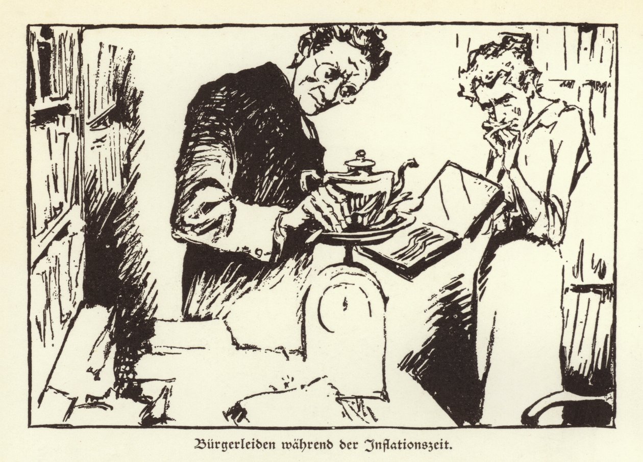 Sofrimento dos cidadãos alemães durante a hiperinflação de Weimar de German School
