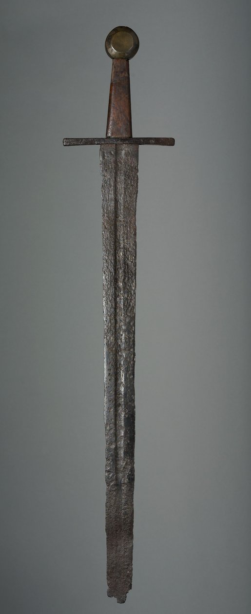 Espada, c.1350 (substituições de ferro, punho de madeira e punho de latão) de German School