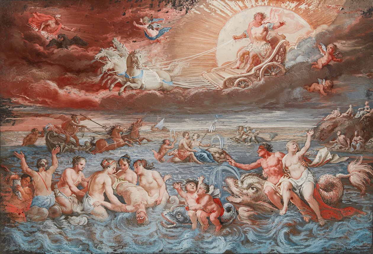 Os Deuses Antigos (guache aurora em vidro) de German School