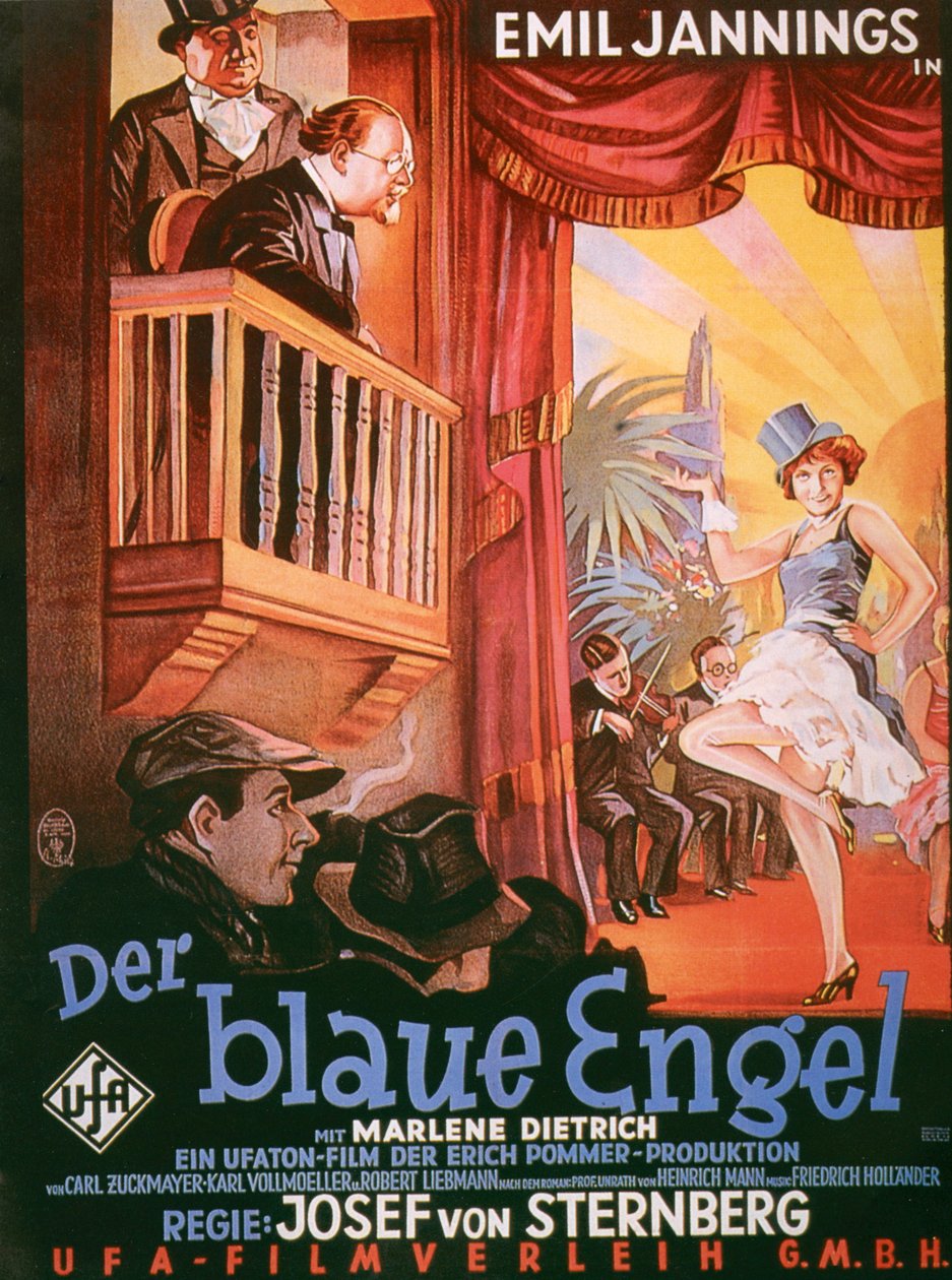 O cartaz do filme Blue Angel de German School