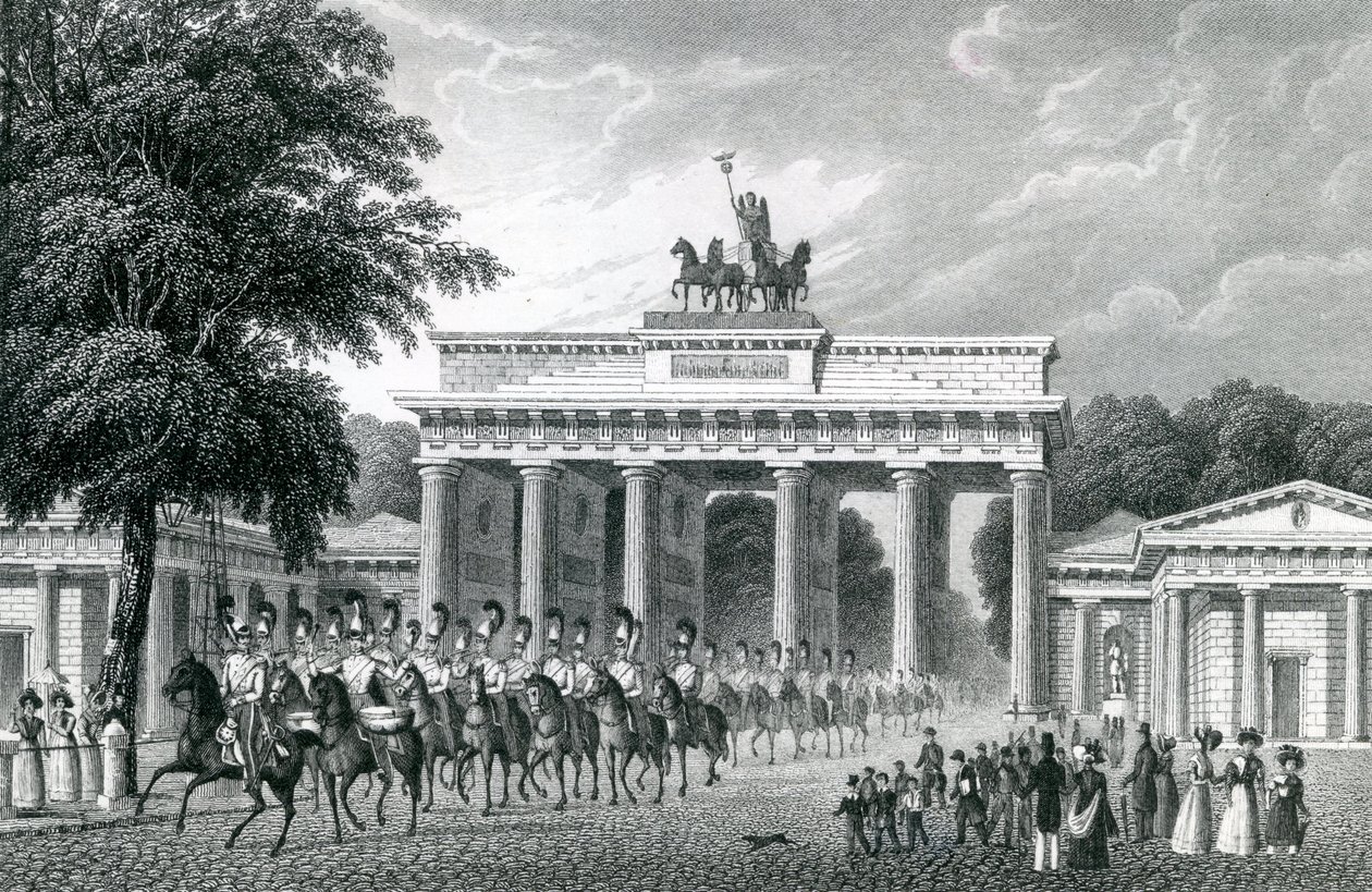 O Portão de Brandenburgo, Berlim de German School