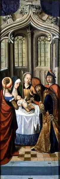 A Circuncisão de Cristo (óleo sobre painel) de German School