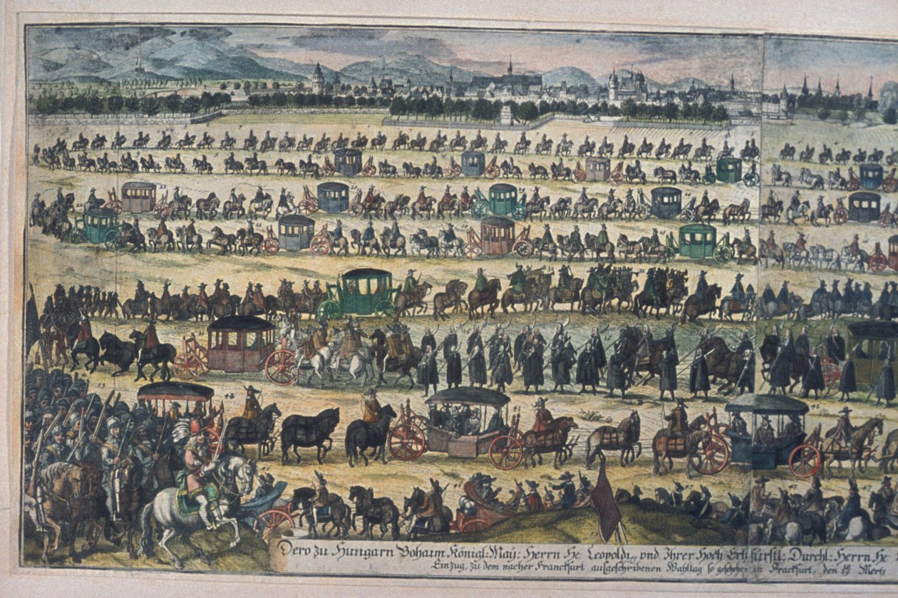 A coroação de Leopoldo I de German School