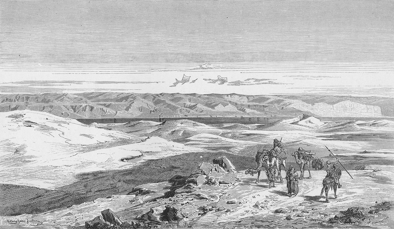 O Mar Morto, das alturas de Betânia de German School